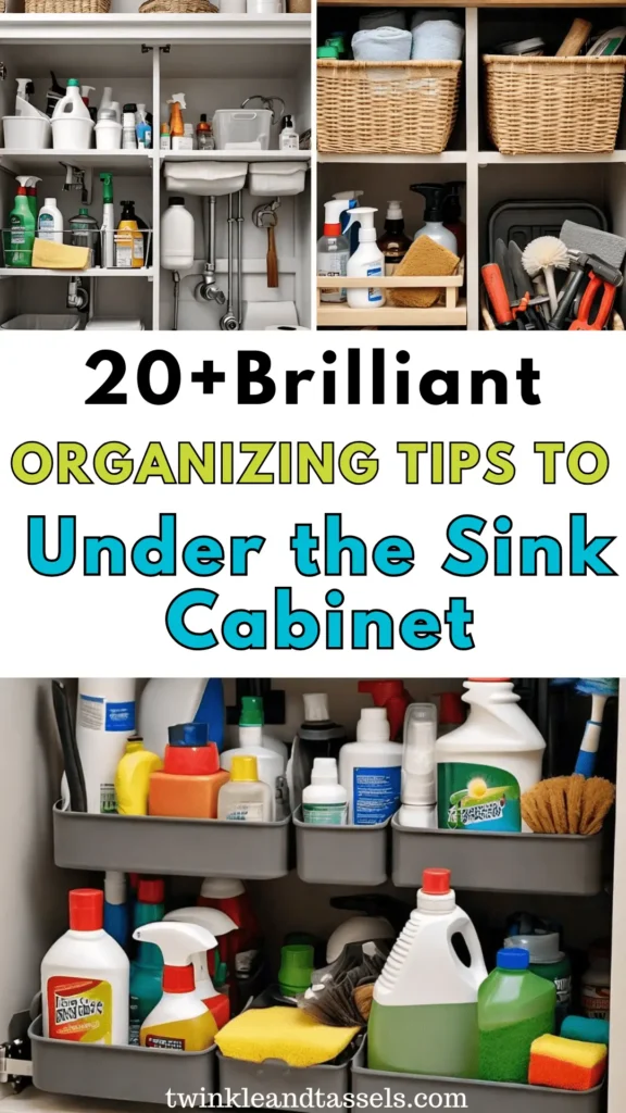 best organization ideas for under the sink cabinet