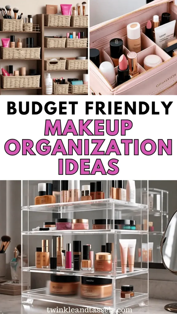 budget friendly makeup organization ideas