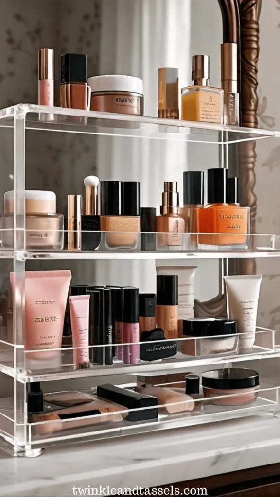 makeup organzier rack