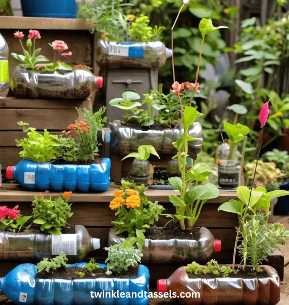 plastic bottles for container gardening