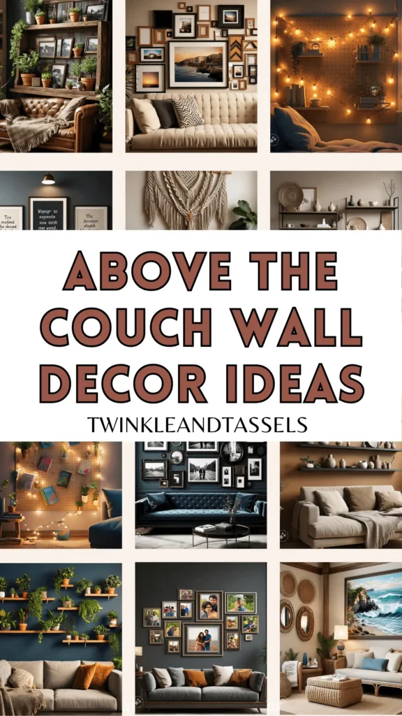 above the couch decor ideas