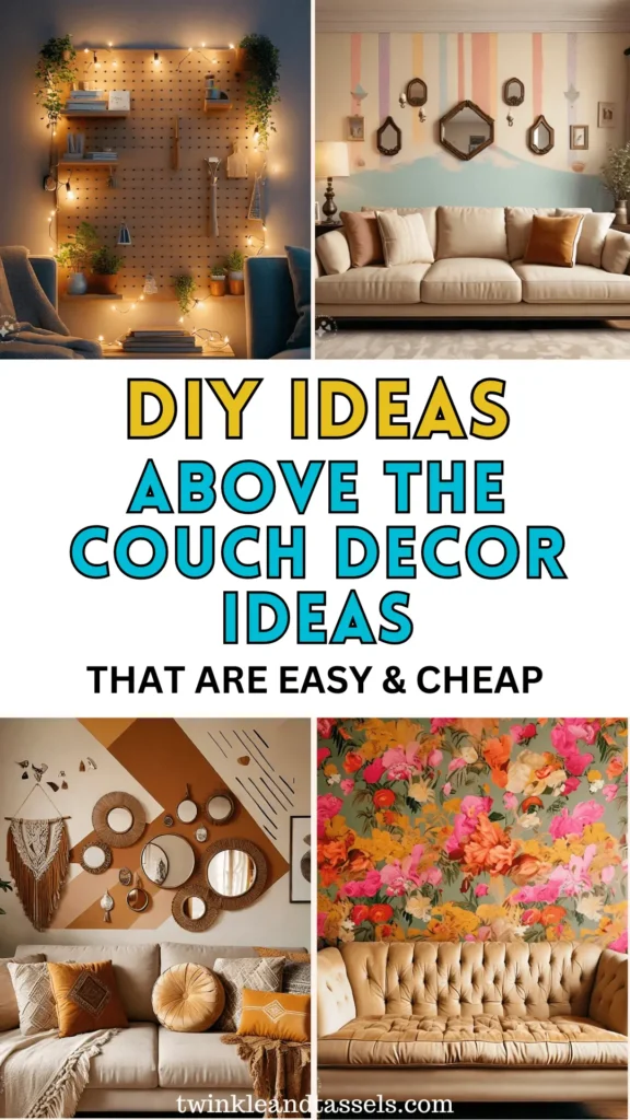 above the couch wall decoration ideas