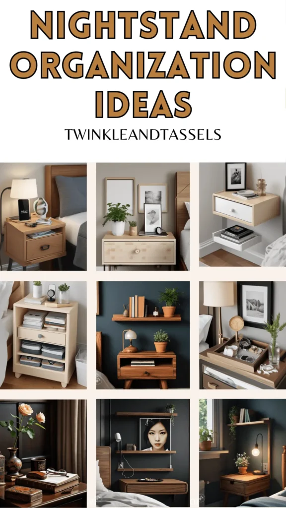 nightstand organization hacks