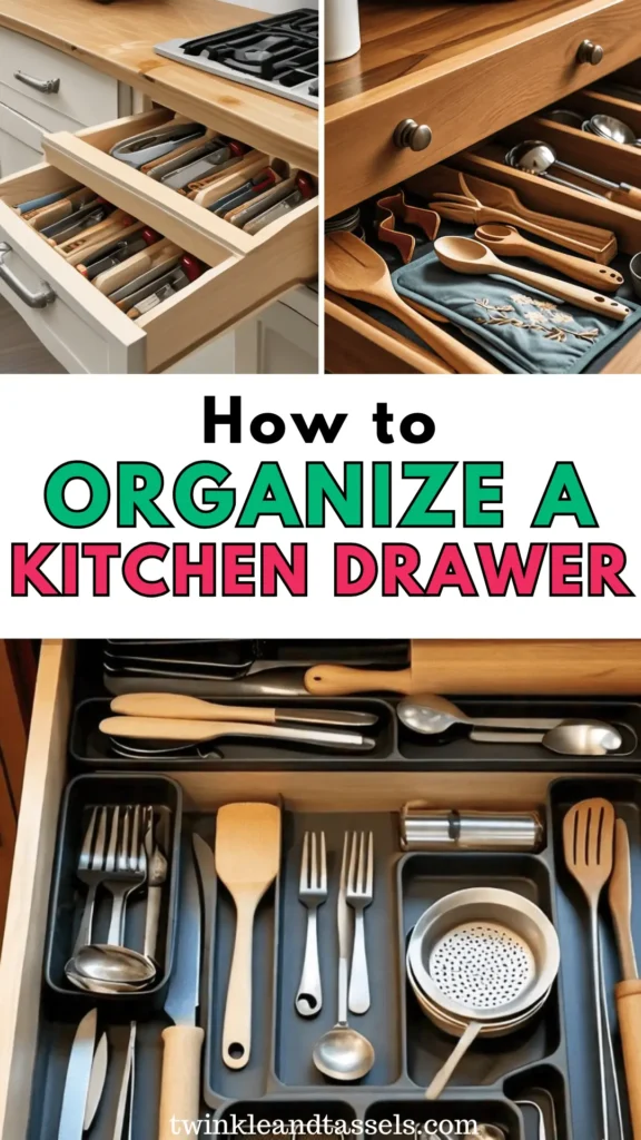 how to organize a kitchen drawer