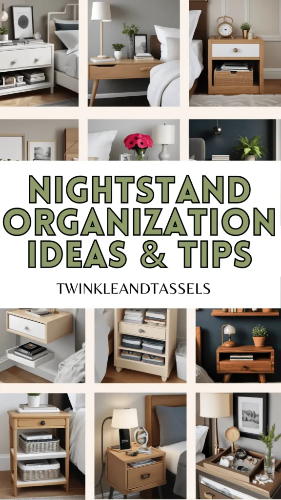 nightstand organization tips