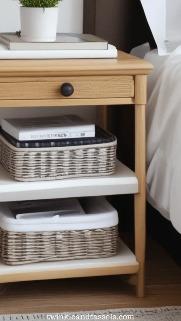 nightstand organizing hacks