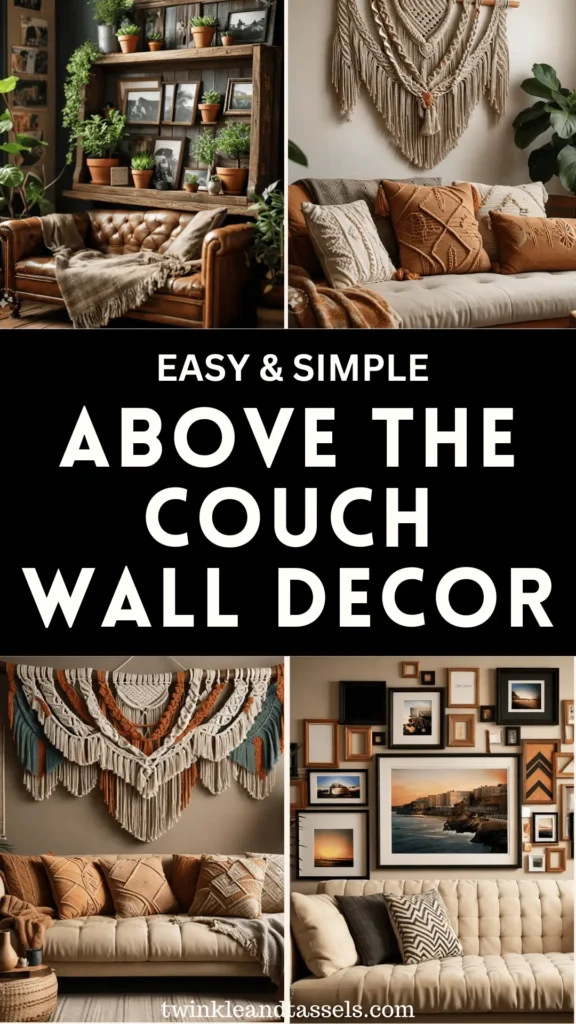 over the couch wall decor ideas