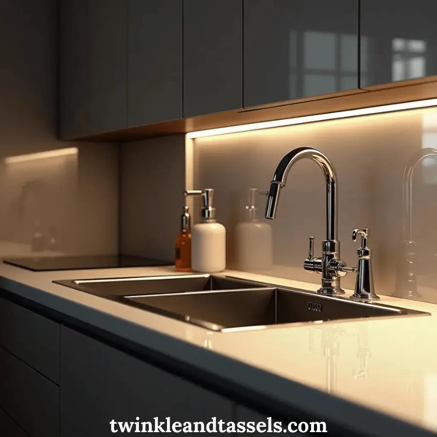 clutter free kitchen countertop