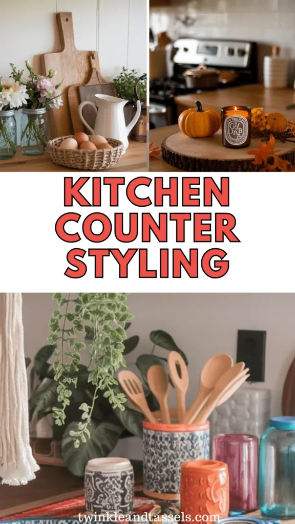 kitchen counter styling