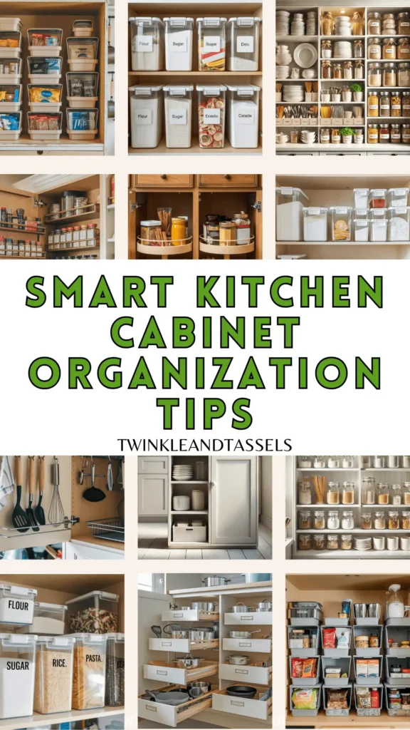 smart kitchen cabinet organization ideas
