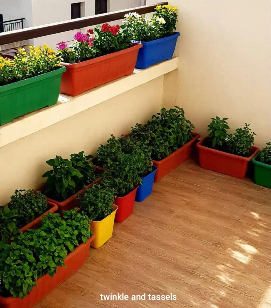 container balcony garden