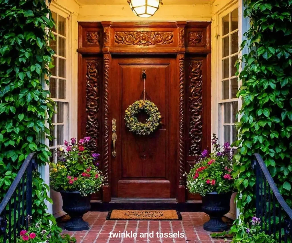 warm lighting for the front door