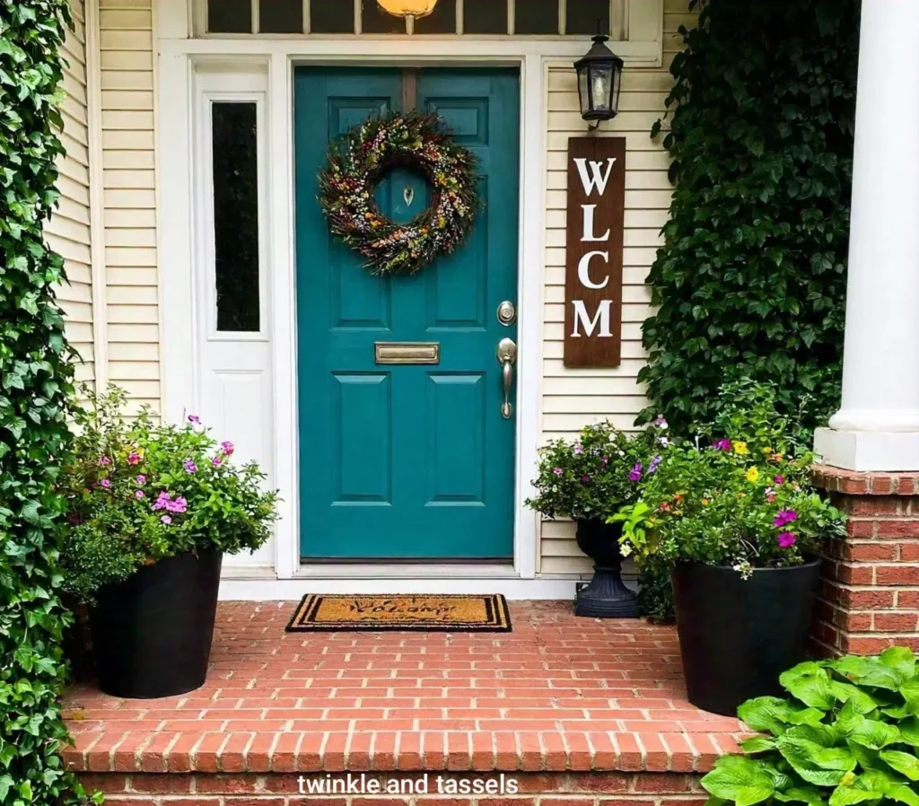funky sign at front porch