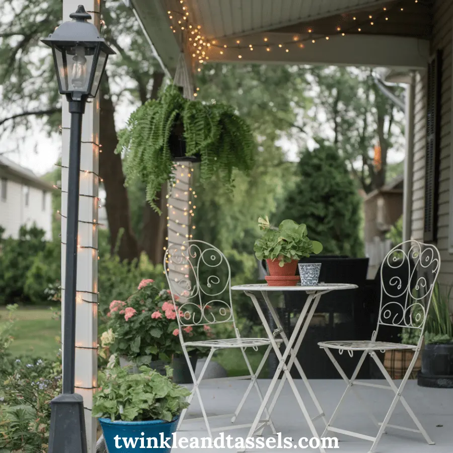 greenery in the front patio