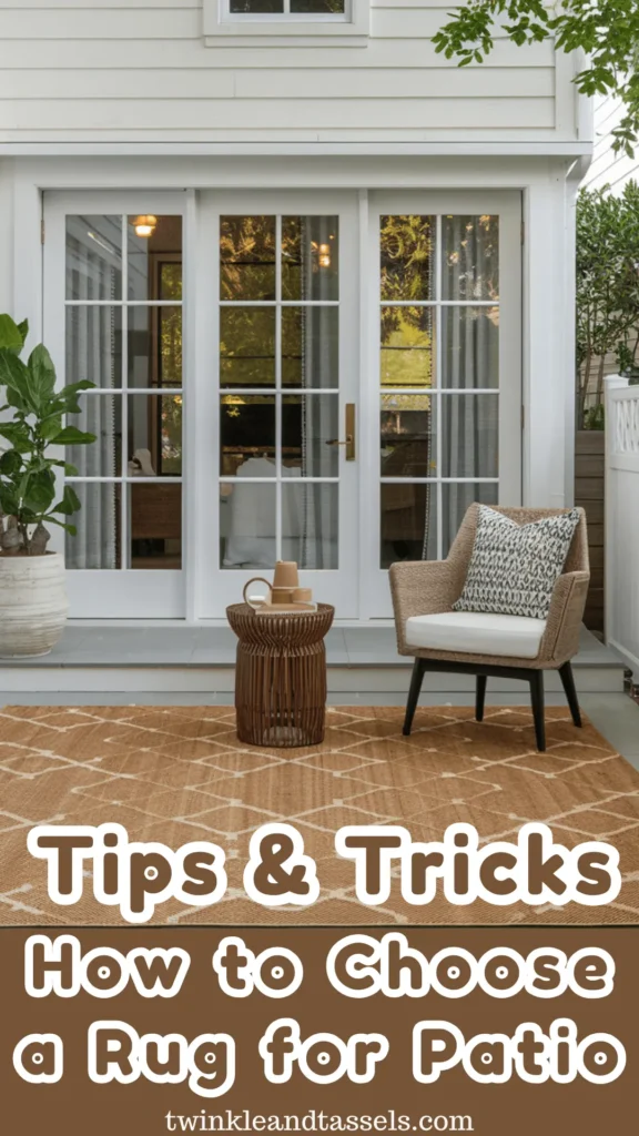 how to choose a rug for your patio