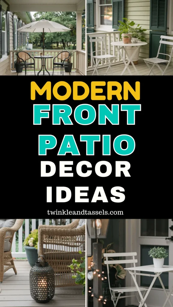 modern front patio decor ideas