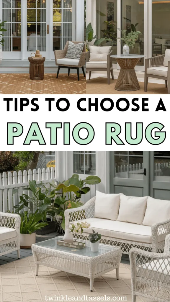how to choose a patio rug