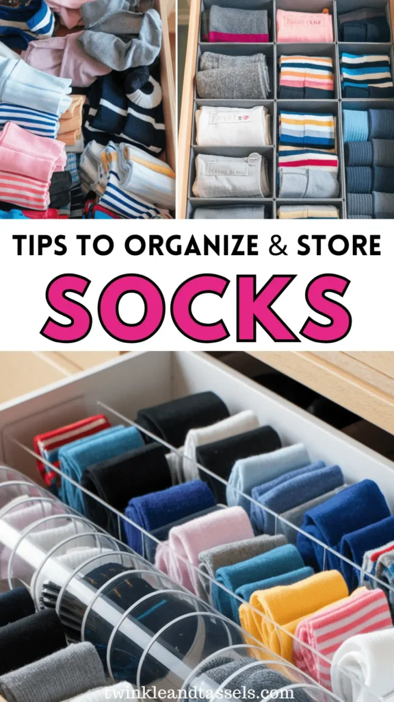 how to organize socks