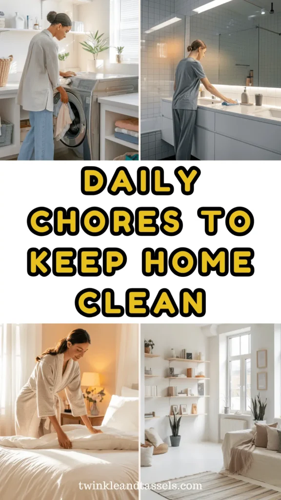 daily chores to keep home clean