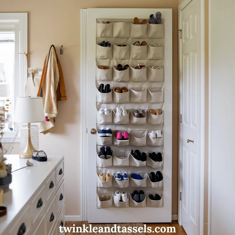 behind the door shoe storage