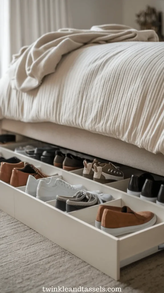 under the bed shoe storage ideas