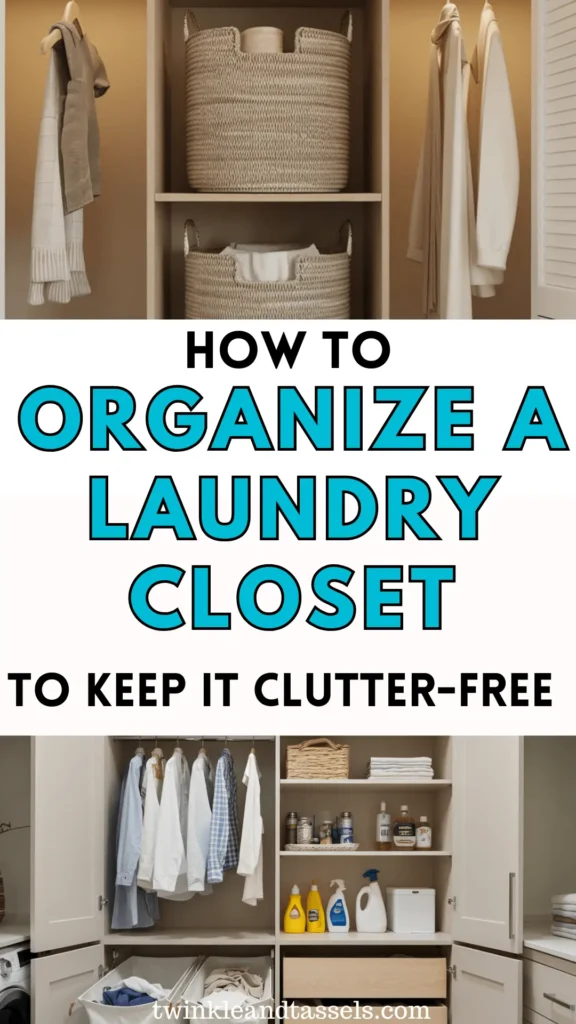 how to organize a laundry closet