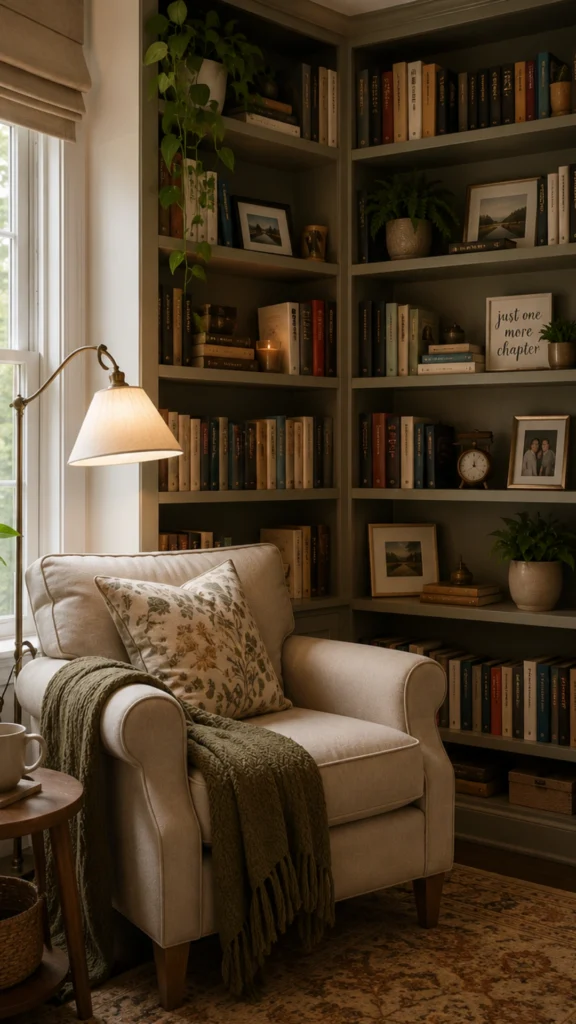 CORNER BOOKSHELF IDEAS