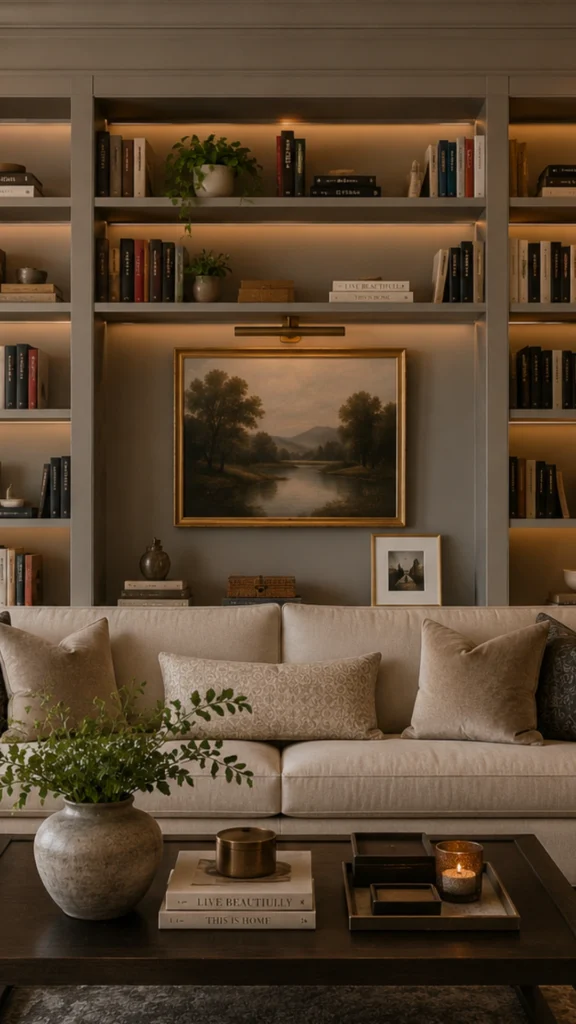 BUILT-IN BOOK SHELF