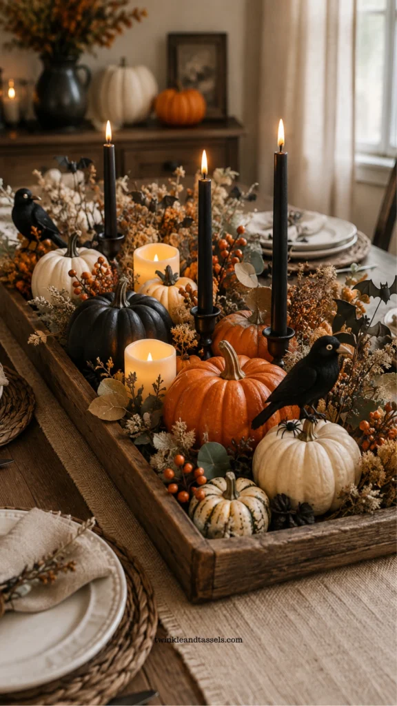 Halloween table center crafts