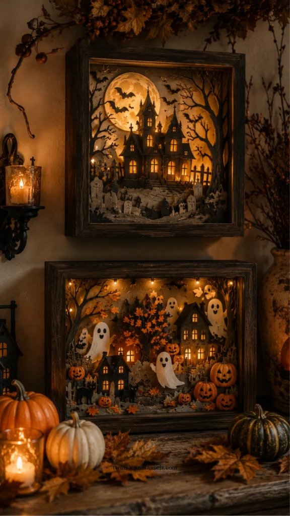 Halloween shadow box crafts