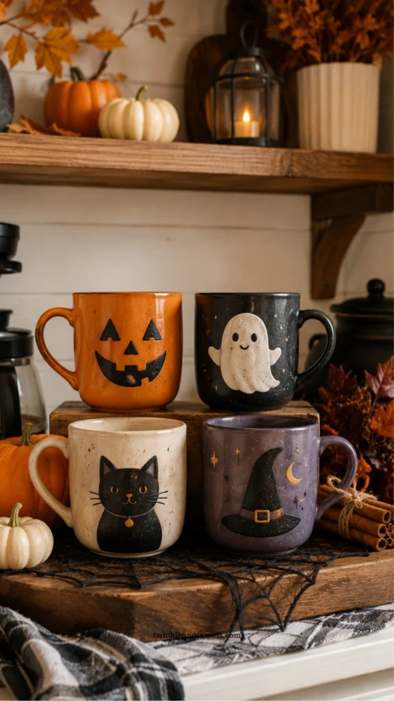 Halloween Mugs for home decor