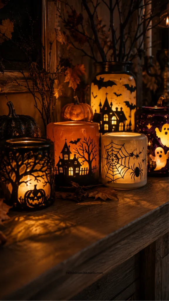 Halloween candle holders