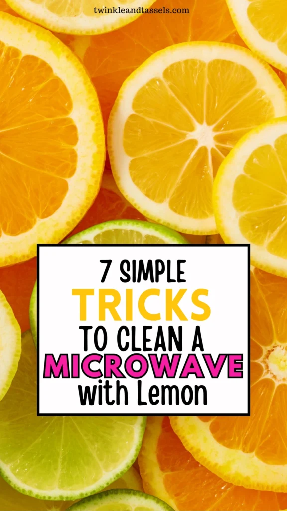 Clean microwave with lemon