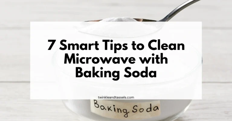 clean microwave with baking soda