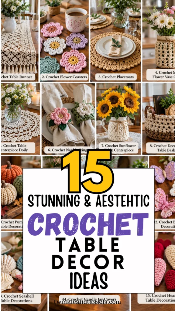 CROCHET TABLE DECORATION IDEAS